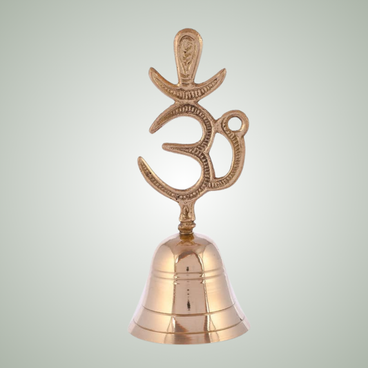 Lishaz Om Symbol Brass Pooja Bell