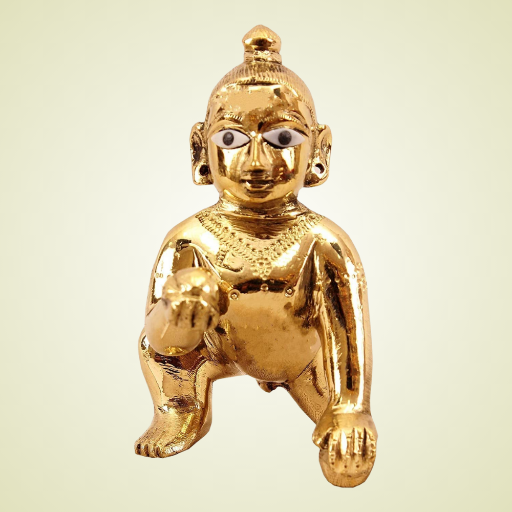 Laddu Gopal | Metal Bal Gopal Murti (Size 0)