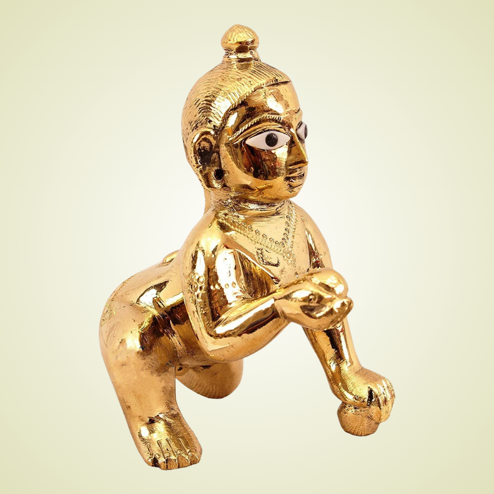 Laddu Gopal | Metal Bal Gopal Murti (Size 0)
