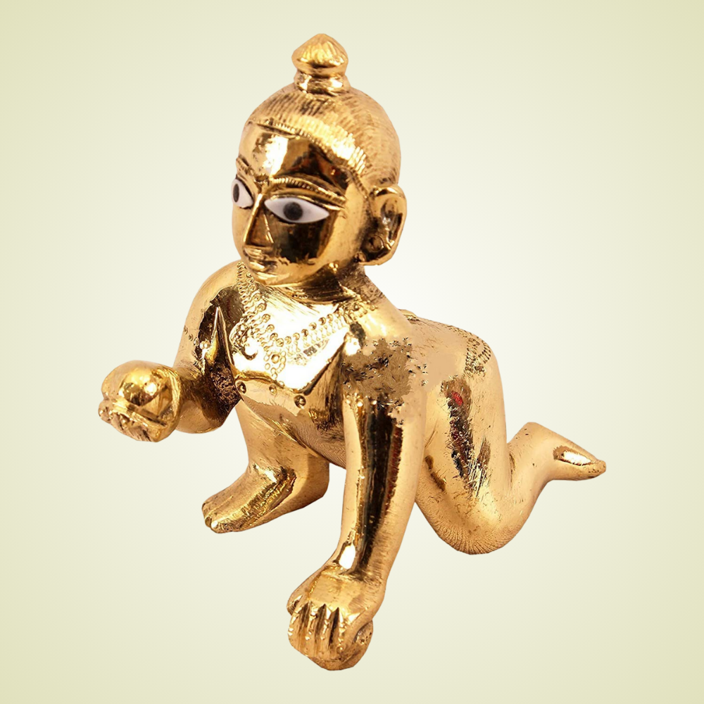Laddu Gopal | Metal Bal Gopal Murti (Size 0)