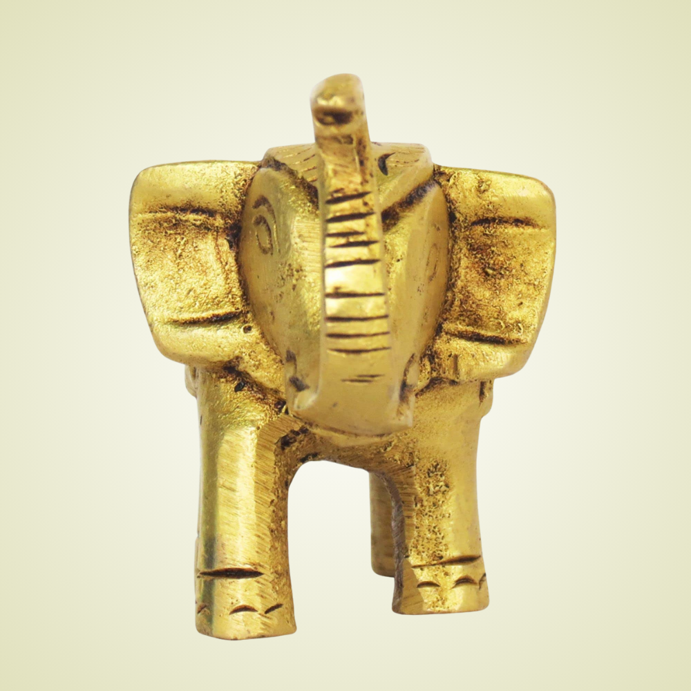 Brass Elephant Idol for Home Decor Gift Items