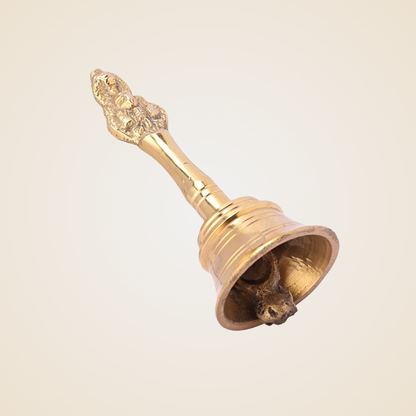 Brass Pooja Bell with Garun Sitting On Top