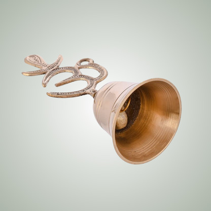 Lishaz Om Symbol Brass Pooja Bell