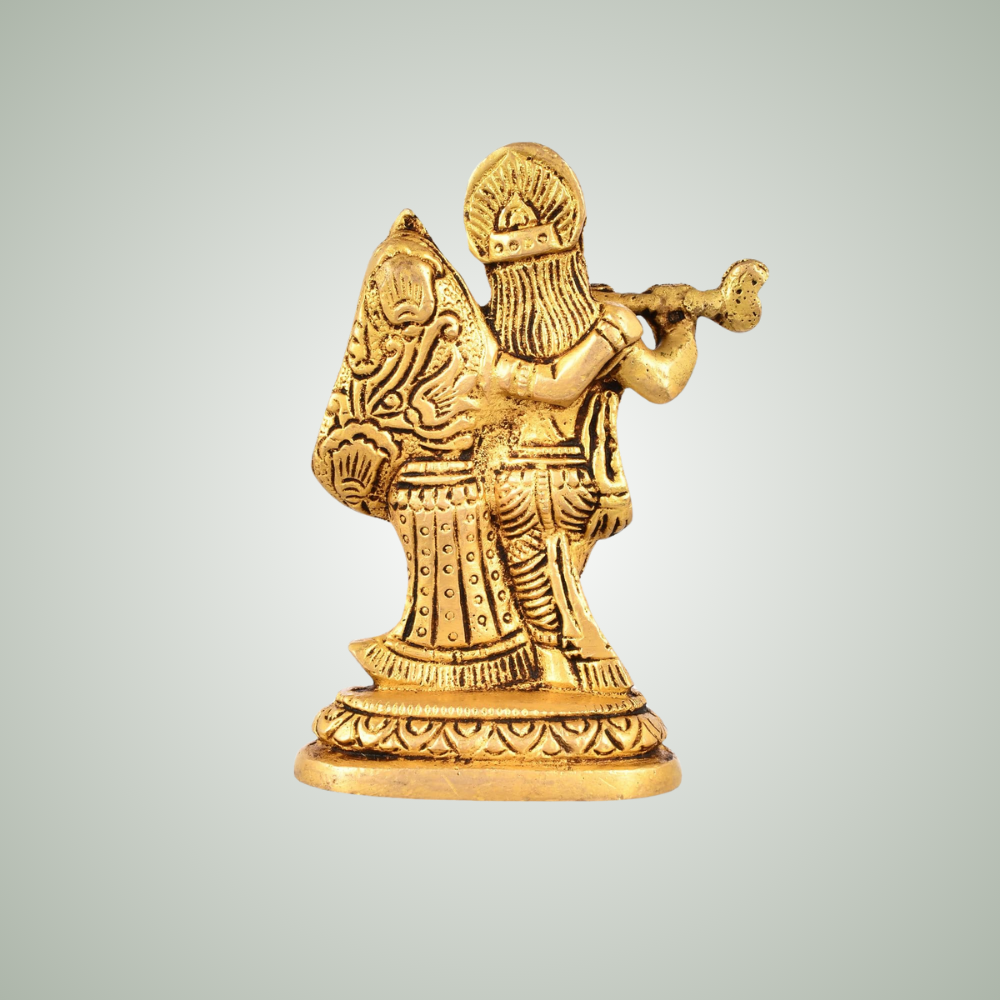 100% Pure Brass Radha Krishna Murti